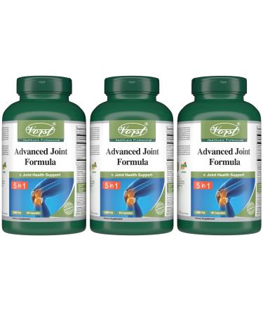 Glucosamine Chondroitin MSM Collagen 2000mg Per Serving 3 X 90 Capsules | Supplement for Joint Pain Arthritis Knee Pain and Tendonitis | Made with MSM Collagen | Extra Strength Powder Pills | 3 Bottles 270 count (Pack of 1)