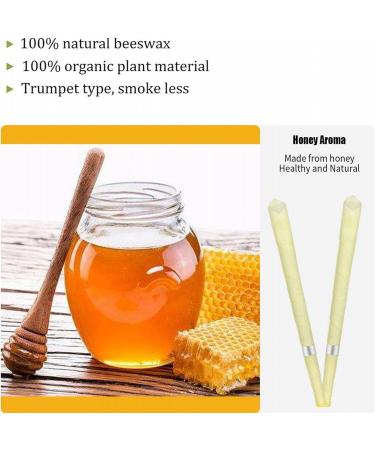 Natural Beeswax Ear Candles Wax Removal Set - Pack of 20 | Ear Candling & Cleaning Kit with Cotton Swabs | Safe & Easy to Use Ear Wax Removal Tool - Buy Online on GoSupps.com