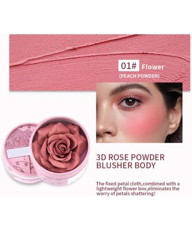  yakermur Rose Blush 3D Petal Pattern Travel Size - Contour & Highlighter Cream 3.5g Naturally Scented Nude Complexion for Travel Weddings and All Seasons - Buy Online on GoSupps.com