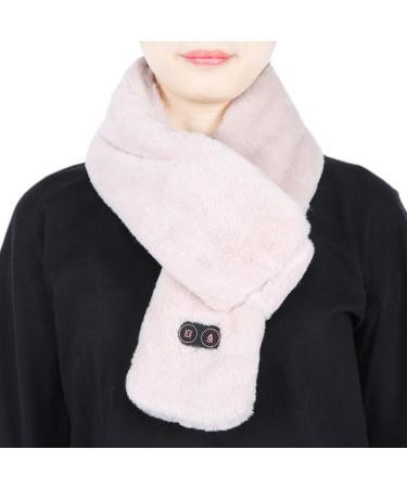 Heated scarf for men and women washable USB Smart 3 gear heating scarf tender warm breathable skin -friendly comfortable multiple safety protection (Khaki)