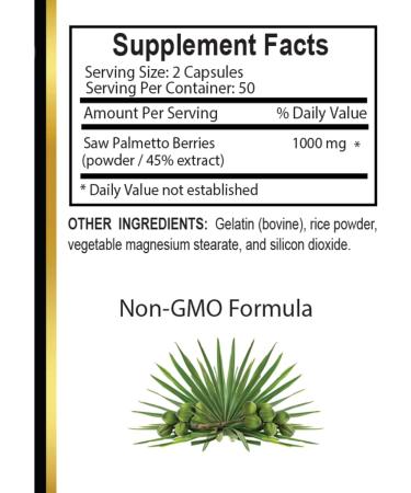 OLANTA TRADE SOLUTION Saw Palmetto Extract 1000mg - Pure Extract for Prostate Support Support Healthy Urinary Flow & Support Balance Flow Daily - 2 Bottles 200 Capsules - Buy Online on GoSupps.com
