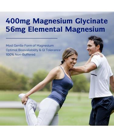 Innate Vitality Magnesium Glycinate 400mg Non Buffered & High Absorption Magnesium Supplement for Sleep Relaxation Heart & Bone Health for Men & Women Non-GMO No Gluten 240 Vegan Capsules - Buy Online on GoSupps.com