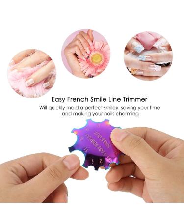 Stainless Steel Manicure Edge Cutter - Easy French Smile Line Cut Tool for Nail Art - Buy Online on GoSupps.com