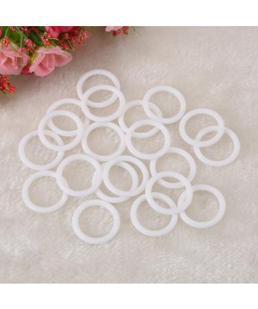 20 PCS Baby Pacifier Holder O Rings | Soother Dummy Accessories Chain Clips | Safe & Durable White Adapter - Buy Online on GoSupps.com