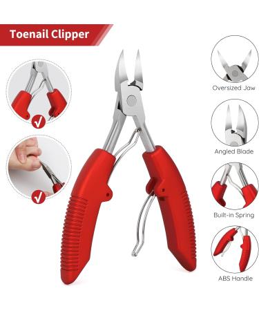 Segbeauty Manicure & Pedicure Set - 10 Piece Professional Nail Care Kit for at Home Foot Care - Red Elecranon Nail Clippers Included - Buy Online on GoSupps.com