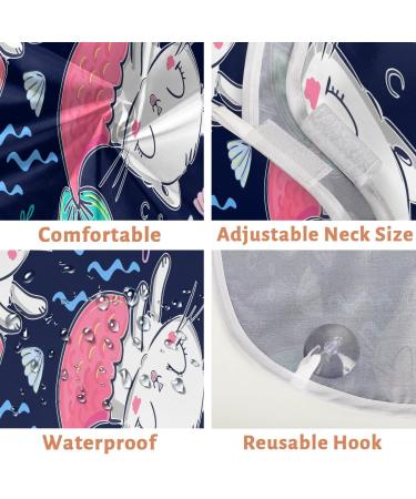 Cartoon Cats Beard Bib Apron for Men | Non-Stick Waterproof Hair Catcher | Perfect Grooming Gift with Suction Cups - Buy Online on GoSupps.com