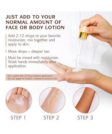 Self Tanning Drops for Face & Body - Natural Bronzing Drops for Sunless Glow | Radiant Tan 2.02 Fl Oz - Buy Online on GoSupps.com