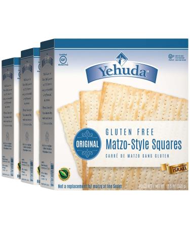Yehuda Matzo Squares Gluten-Free 10.5 Ounce Pack of 3