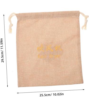 Beavorty 2pcs Hair Dryer Storage Bag Hairdryer Sackpack Hair Dryer Organizer Drawstring Storage Bags Fabric 29.50X25.50X1.00CMx2pcs Light Yellowx2pcs - Buy Online on GoSupps.com