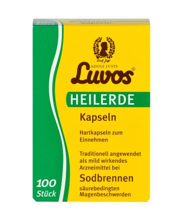 Luvos healing clay capsules for heartburn 100 capsules