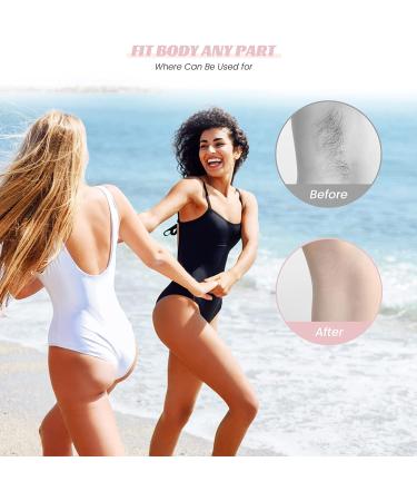 Hoyesch Crystal Hair Eraser | Reusable Painless Hair Remover for Women and Men - Exfoliation Tool for Back, Arms, Legs (Pink) - Buy Online on GoSupps.com