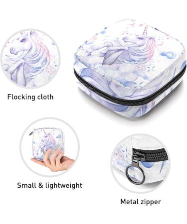 GIAPB Period Bag Sanitary Napkin Storage Bag Period Pouch Travel Makeup Bag Animal Unicorn Pattern Color1122 - Buy Online on GoSupps.com