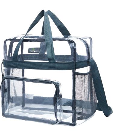 Clear Stadium Approved Transparent Tote Bag 12x12x6 - Grey | Ideal for Work, Sports, Games & Concerts - Buy Online on GoSupps.com