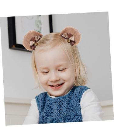 minkissy 3 Pairs Bear Ear Hair Clip Cosplay Ear Hair Clip Hair Clips Hair Barrettes Hair Clips Kawaii Bear Ears Hair Gems for Women Bear Bells Miss Polyester Accessories Cute - Buy Online on GoSupps.com