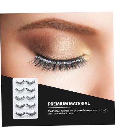 Beavorty 5 Pairs eyelashes faux lashes fluffy Makeup Eyelash Eye Beauty Tool faux lashes wispy full natural fake lashes Artificial Made Lash eye makeup stickers artificial fiber dense - Buy Online on GoSupps.com