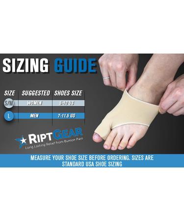 RiptGear Bunion Corrector (1 Pair) - Toe Straightener for Women and Men - Bunion Relief and Toe Spacers - Small/Medium - Buy Online on GoSupps.com