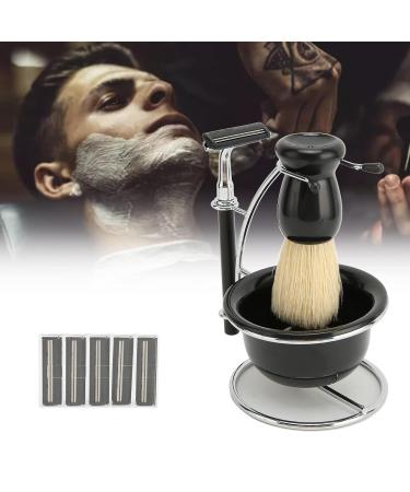 Premium 5-in-1 Shaving Set for Men | Razor Brush Bowl & Stand | Manual Shaving Collection - International Shipping Available - Buy Online on GoSupps.com