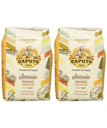 Antimo Caputo Semola Semolina Flour 2.2 LB (Pack of 2) - Excellent Flour for Fresh Pasta 2.2 Pound (Pack of 1)