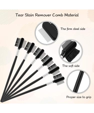 6 Piece Tear Stain Remover Double-sided Dog Eye Comb Brush Grooming Tool for Small Pets, Cats, and Dogs - Buy Online on GoSupps.com