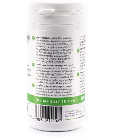 4-BEINER Vitality-Dog: 12 Multivitamins for Dogs Vitamin B Complex Vitamins A C E D Folic Acid Biotin Minerals Zinc Iron Manganese 100 Tablets - Buy Online on GoSupps.com