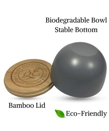 Clay Face Mask Mixing Bowl Set with Bamboo Lid, Spoon, and Brushes - DIY Clay Mask Kit for Facials, Body, and Hair - Buy Online on GoSupps.com