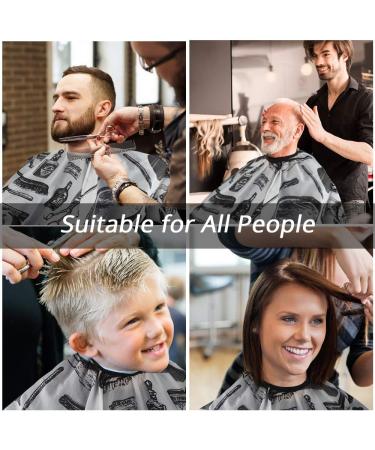 Hairdressing Gown 2 Pcs Hair Cutting Gown Salon Cape Barber Gown Cape Salon Barber Capes for Adults and Kids - Buy Online on GoSupps.com