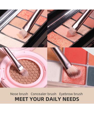 Buy 10 Champagne Gold Makeup Brushes - Premium Makeup Tools for Flawless Application - Buy Online on GoSupps.com