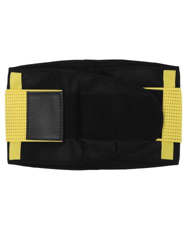 Weikeya waist trimmer belt waist protection back belt belt with Velcro fastener to restore posture in the case of back pain yellow