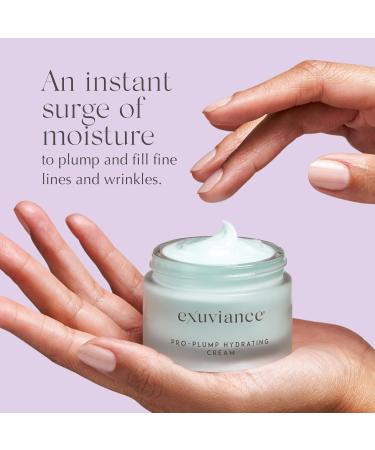 EXUVIANCE Pro-Plump Hydrating Cream Firming and Hydrating Anti Aging Moisturizer for Fine Lines and Wrinkles with Hyaluronic Acid and Peptide Complex 1.6 oz - Buy Online on GoSupps.com