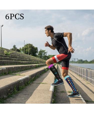 Buy MQLSAERI Compression Socks for Men & Women | 15-24 mmHg Sports Socks for Running Cycling Pregnancy & Travel - 3 Colors Available - Buy Online on GoSupps.com