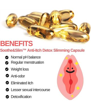LONGLUAN Soothe&Slim Anti-Itch Detox Slimming Capsule - Removes Odor, Instant Results (5Box) - Buy Online on GoSupps.com