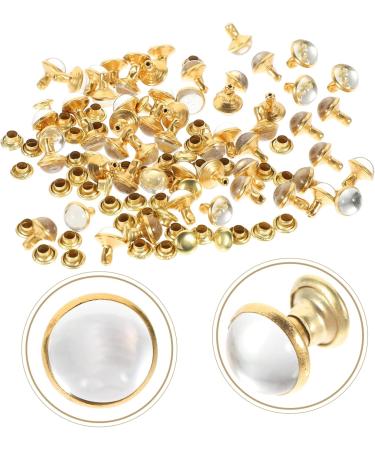 STOBOK 150 pcs Studs Shoe Clothing Crafts Rivet Kit Spikes Rivets Bag Stud Craft DIY Accessories for 0.9X0.7cmx3pcs As Shownx3pcs - Buy Online on GoSupps.com