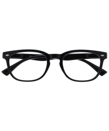 The Reading Glasses Company Black Readers Gregory Peck Style Men Women R14-1 +1.50