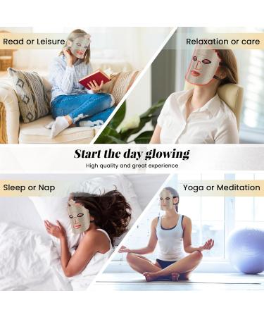 Red Light Therapy Mask - Wireless 7 Color LED Face Mask for Anti-Aging & Skin Care - Buy Online on GoSupps.com