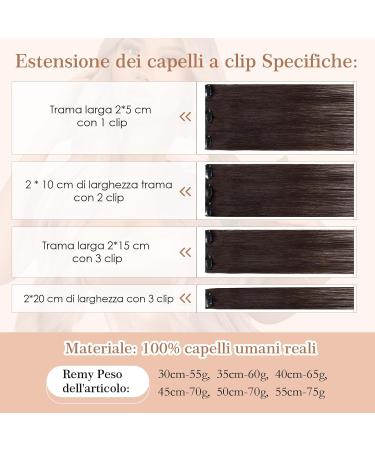 100% Remy Real Hair Clip-In Extensions - 18 Clips 40cm (#2 Dark Brown) - Thin Wefts for Natural Volume - Buy Online on GoSupps.com