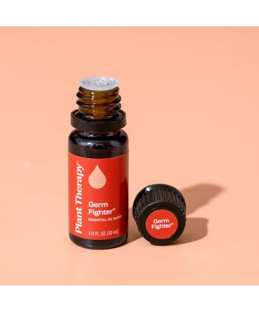 Plant Therapy Germ Fighter Essential Oil Blend Pure Natural Aromatherapy for Diffusion & Topical Use DIY Multi-Surface Cleaner Hand Cleanser Home or Office Use Therapeutic Grade 10 mL (1/3 oz) - Buy Online on GoSupps.com