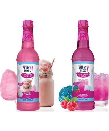 Value Bundle: JORDAN'S SKINNY SYRUPS SUGAR FREE - COTTON CANDY & UNICORN - Zero Sugar & Zero Calorie - Flavoured Syrup for Water Flavour Snow Cone Syrup Slushie Syrup Mocktails & Cocktail Mix & Soda - Custom Value Bundle Branded Pack of 2 - Buy Online on GoSupps.com