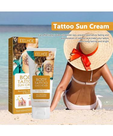 Tattoo Sun Protection Moisturizing Sunscreen for Tattoos 60 ml Tattooing FaProtection and Moisturizer Protect your artwork from UV rays and fading - Buy Online on GoSupps.com