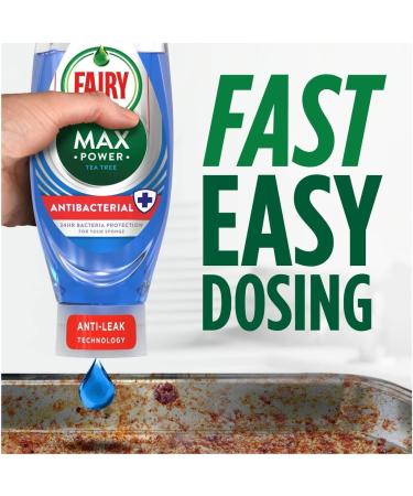 Fairy Max Power Antibacterial Washing Up Liquid 640 ml Tea Tree Extract + Fairy Max Power Original Washing Up Liquid 640 ml - Buy Online on GoSupps.com
