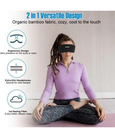 ALASKA BEAR Bluetooth Sleep Headband with HD Stereo Music, Noise Reduction, and Thin Speakers - Black - Buy Online on GoSupps.com