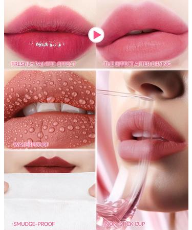 LYSdefeu Lip Tint Stain Set3 Colors Mini Liquid Lipstick Moisturizing Light and Soft Lip Gloss Water Resistant Long Lasting Nonstick Cup Lips Cheeks Makeup for Womens Day Mothers Day 3+4+6 - Buy Online on GoSupps.com
