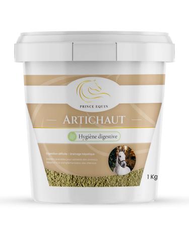 PRINCE EQUIN - ARTICHOKE - Horse nutritional supplement - Bucket 1 kg - Intestinal comfort - Liver drainage - Digestion - French brand