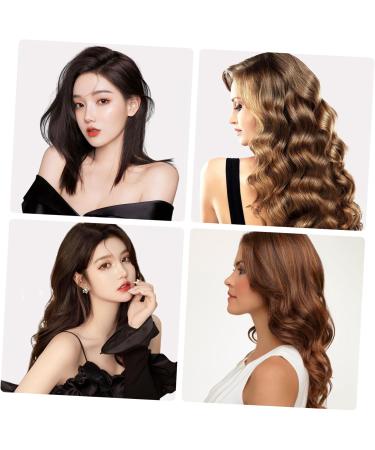 FRCOLOR Straight Hair Extensions Hairpieces for Real Slico Hair Styling Brown Wigs Hair Bands for Women's Hair Black Real Hair Extensions Gradient Hairpin Beads Tape - Buy Online on GoSupps.com
