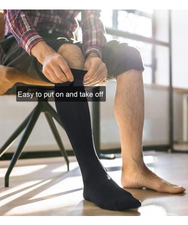 Buy Medical Compression Stockings for Men & Women - 20-30 mmHg Class 2 Closed Toe Graded Support for Varicose Veins & Edema - XL/2X Black - Buy Online on GoSupps.com