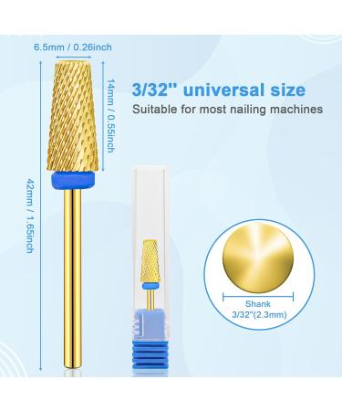 CGBE Nail Miller Bits - 5 in 1 Tungsten Metal Tips | Professional 3/32 Nail File Attachments for Smooth Milling & Replacement Nail Care - Buy Online on GoSupps.com