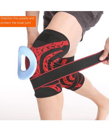 Elastic Knee Compression Sleeve - Breathable Sports Knee Brace for Men & Women | Perfect for Basketball & Running - Buy Online on GoSupps.com