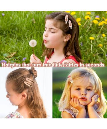 10 Pcs No Bend Hair Clips Ladies Pin Curls No Crease Barrette Acrylic Resin Flat Clips - Buy Online on GoSupps.com