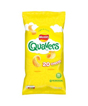 Walkers Quavers Cheese Multipack Snacks Crisps 20x16g - Buy Online on GoSupps.com