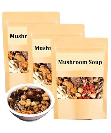 LXCJZY Soup Package Of 11 Types Of Mushrooms Mushroom Soup Bag Nutritious Mushroom and Herb Soup Set Dry Abalone Nutritious (45g/bag 3pcs) 3pcs 45 g (Pack of 1)