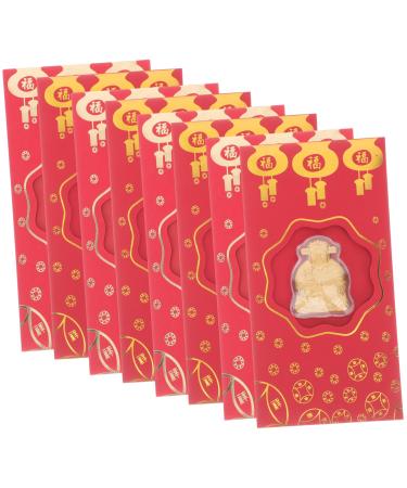 Lurrose 40 Pcs God of Wealth Red Envelope Rabbit Year Red Envelopes 2023 Red Packets Wedding Envelopes Lucky Money Red Purse 2023 Year Red Packets Gift Card Child Chinese Style Gold Leaf Redx4pcs 17.5x9CMx4pcs
